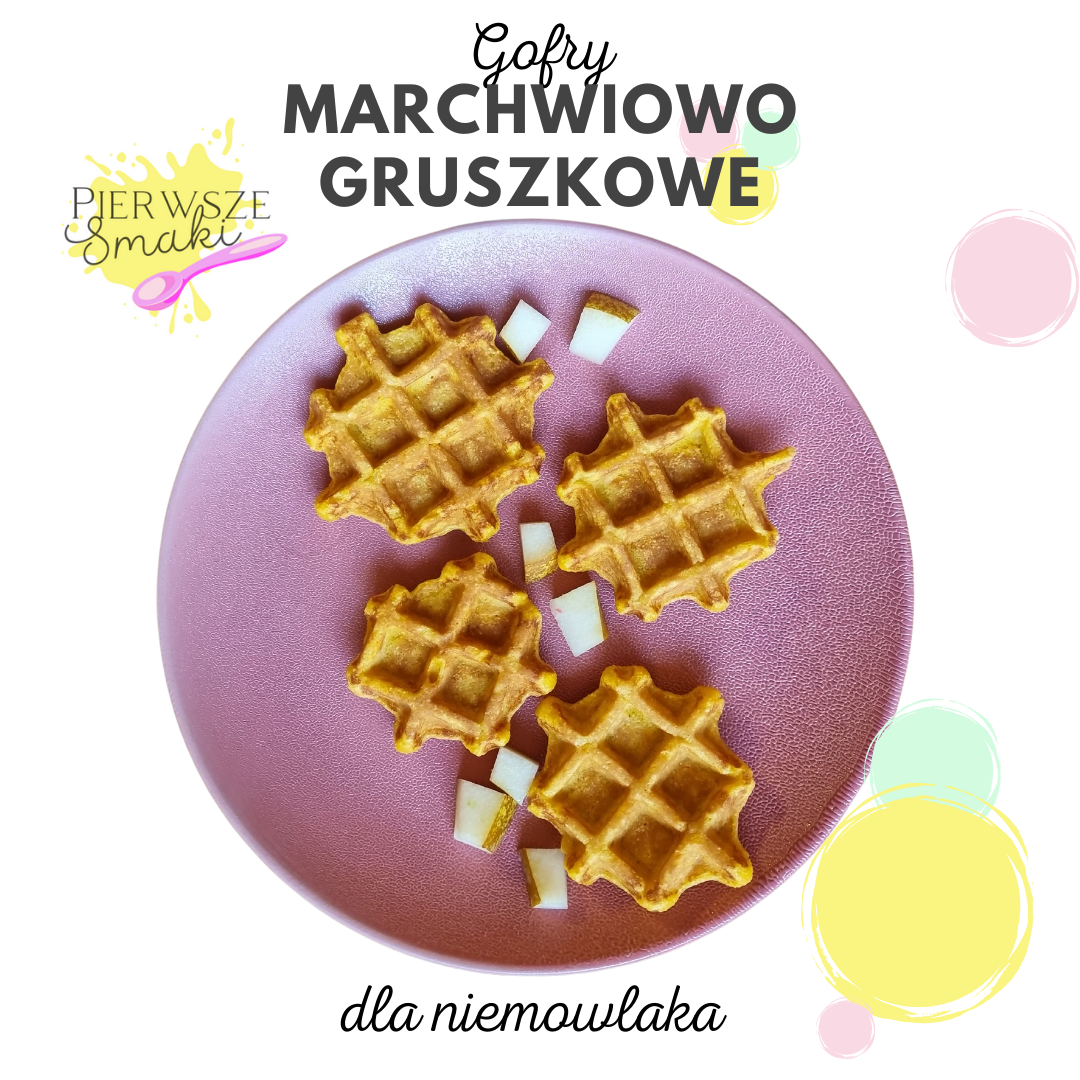 marchwiowo gruszkowe gofry dla niemowlaka