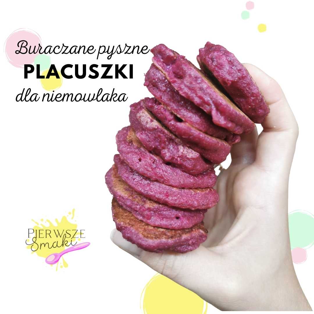 Placki buraczane dla niemowlaka na czas rozszerzania diety