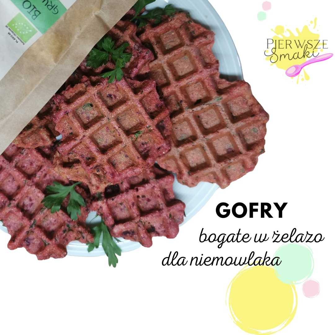 gofry buraczane dla niemowlaka