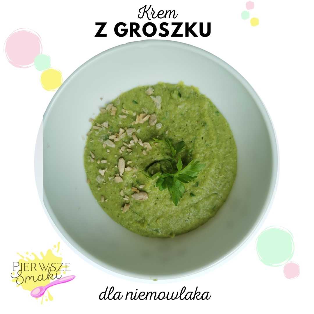 krem z groszku dla niemowlaka