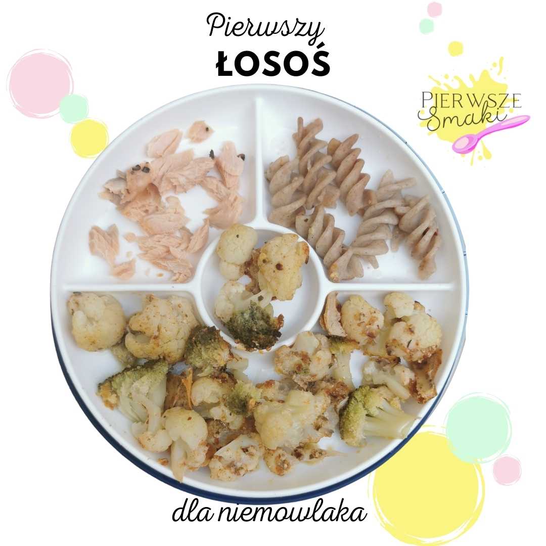 pierwszy łosoś dla niemowlaka