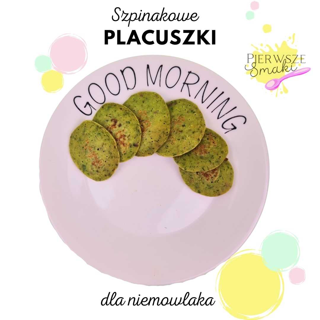 Placuszki szpinakowe dla niemowląt