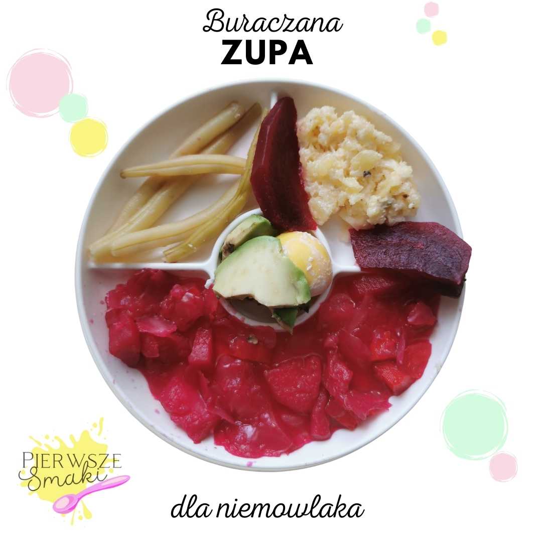 zupa blw buraczana dla niemowlaka