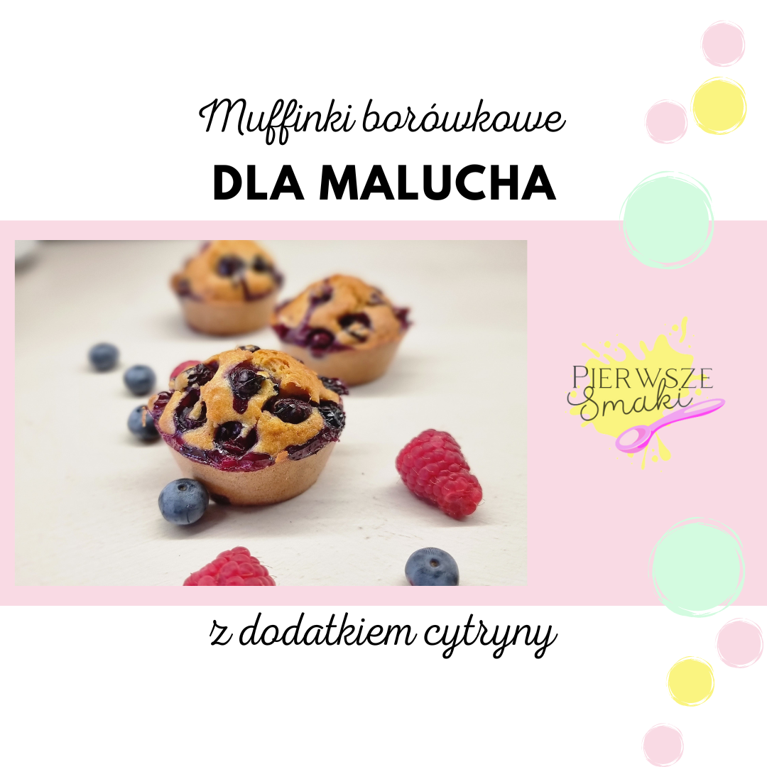 muffinki borówkowe dla niemowlaka